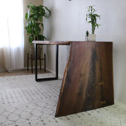 Live Edge Waterfall Desk - Desks And Hutches