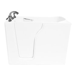 55" x 35" ARIEL EZWT-3555 SOAKER RIGHT WALK-IN ADA COMPLIANT ALCOVE BATH TUB - Bathtubs
