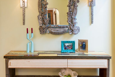 Inspiration for a mid-sized eclectic living room remodel in Chicago