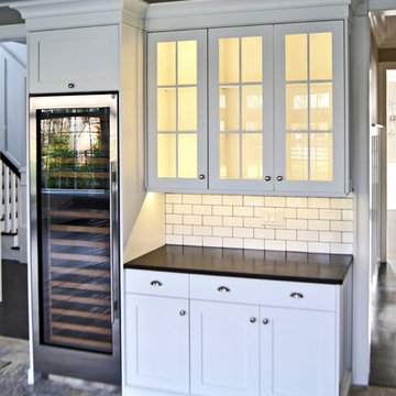 State of the Art White Transitional with Stainless Steel