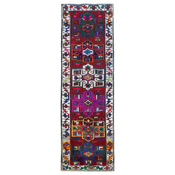 Rug N Carpet - Handmade Turkish 2' 11'' x 9' 7'' Unique Runner Rug