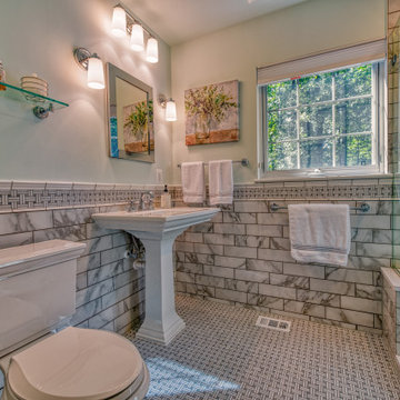Falls Church Classic Bathroom Remodel with Carrara Marble