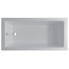 Drop-In White Soaking Bathtub, Fiberglass Acrylic, 66"l X 32"w X 19"h