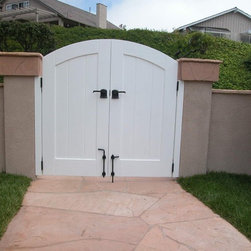 Clean and Simple Wood Gates - Home Fencing And Gates