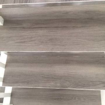 Grey Amtico Flooring to Stairs