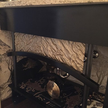 Japanese Inspired Powder Bathroom