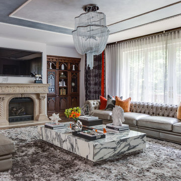 Transitional Living Room