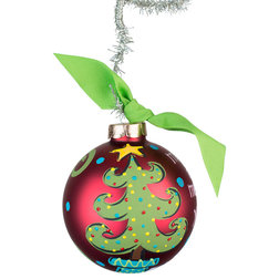 Contemporary Christmas Ornaments "Make it Merry Y'all" Glass Ornament