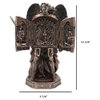 Armored Archangel Saint Michael Triptych -  Classic Statue Sculpture