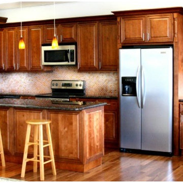 Cafe Mocha Glaze 33x84 Double Oven Cabinet