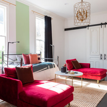 New Orleans Garden District Home | Sitting Room in Master Bedroom