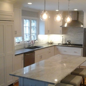 Transitional White Kitchen