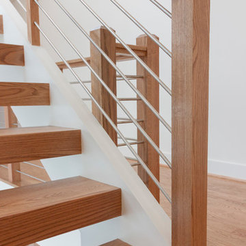 Project #48 | Contemporary Staircase with Warm Tones