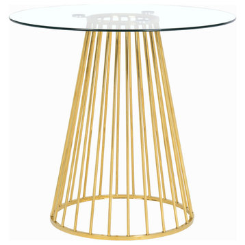 Gio Counter Height Table, Gold Base