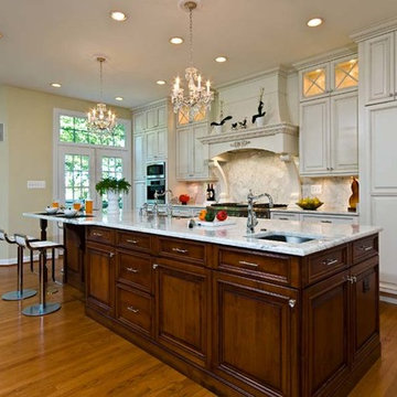 Gorgeous Kitchen Renovation Features Crystal and White Cabinets