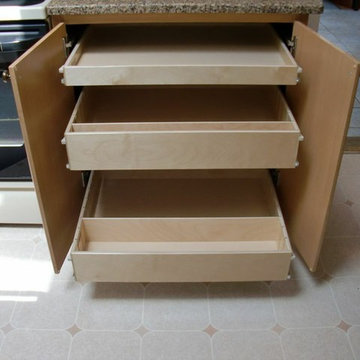 Pull Out Shelves with Dividers
