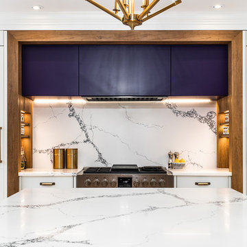 Purple accents