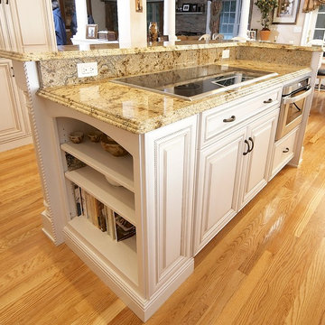 Elegant Kitchen Remodel - An induction cooktop and microwave drawer.