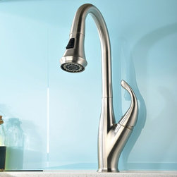 Moa Brushed Nickel Kitchen Sink Faucet - Kitchen Faucets