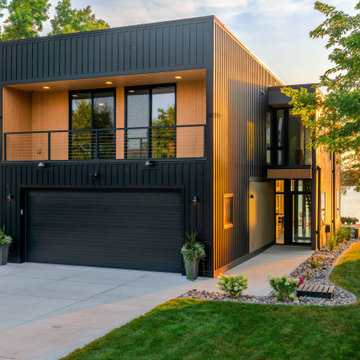 Narrow Lot Lake House