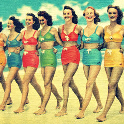 BEACH CANVAS BEACH BABES 16X20 Canvas Art - Products