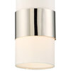 Crystorama 290-PN 1 Light Pendant in Polished Nickel with Silk