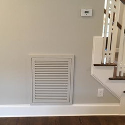 Installed Wood Return Air Filter Grille - Molding And Millwork