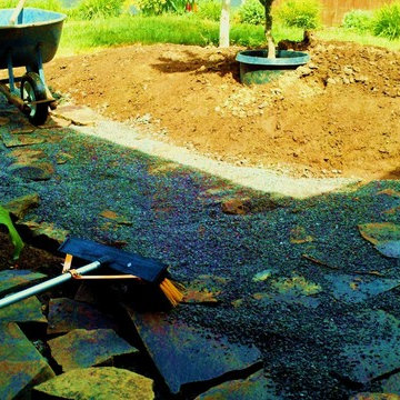 Vancouver Rain Garden Patio & Water Feature