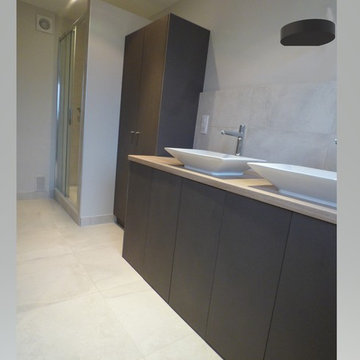 salle de bain en longueur