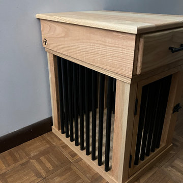 Custom red oak canine condo (extra small)