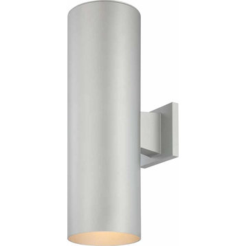 Volume Lighting 2-Light Silver Gray Outdoor Wall Sconce