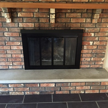 Repainted Fireplace