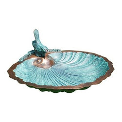 Achla Designs Scallop Shell Birdbath - Bird Baths