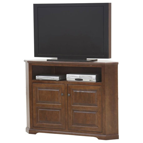 Corner Wooden TV Console (Autumn Sage)