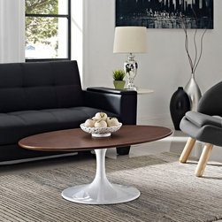 LIPPA-OVAL- WALNUT- COFFEE - Coffee Tables