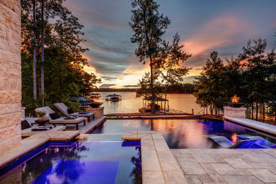French country pool photo in Other