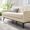Engage Herringbone Fabric Sofa, Beige