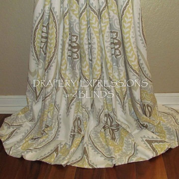 Custom Drapery Panels and Installation