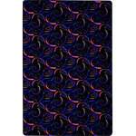 Joy Carpet - Joy Carpet Neon Lights Dynamo Area Rug Fluorescent - 6' X 9' - Create a high-energy gaming room that stands apart from the rest and offers a true arcade experience. Made in the USA from premium materials, this unique designed rug glows under black light, is easily cleaned, and will maintain its original beauty in even the most active areas. Features: