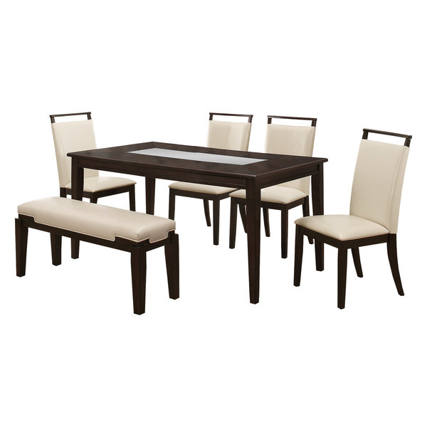 6-Piece Harper Espresso Dining Room Set