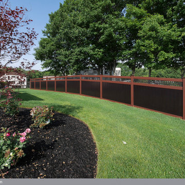 Wood Grain PVC Vinyl Fence by Illusions Vinyl Fence