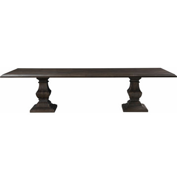 Toulon Dining Table - Dark Brown, Large