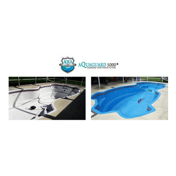 Pools, before and after Aquaguard 5000