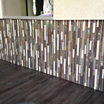 Glass Tile for Dentist Office Receptionist Counter