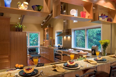 Kitchen - eclectic kitchen idea in Austin