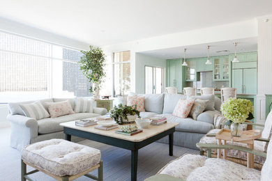 Inspiration for a country living room remodel in Los Angeles