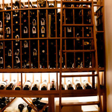 Transitional Custom Wine Cellar North Dallas Home