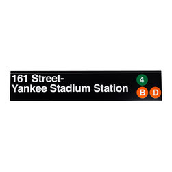 Underground Signs - Yankee Stadium Subway Sign - Artwork