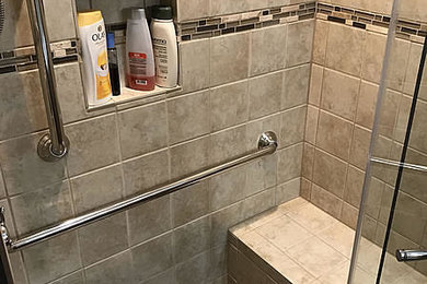 Inspiration for a contemporary bathroom remodel in Other