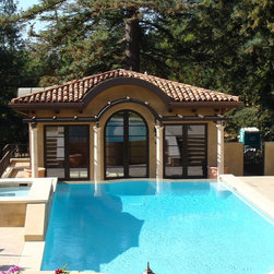 Tuscan Pool House - Windows And Doors